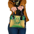 Custom Australia Soccer Shoulder Handbag Skeleton Gradient Vintage Spray