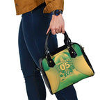 Custom Australia Soccer Shoulder Handbag Skeleton Gradient Vintage Spray