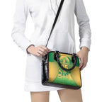 Custom Australia Soccer Shoulder Handbag Skeleton Gradient Vintage Spray