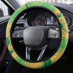 Australia Soccer Steering Wheel Cover Skeleton Gradient Vintage Spray