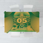 Custom Australia Soccer Tablecloth Skeleton Gradient Vintage Spray