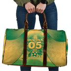 Custom Australia Soccer Travel Bag Skeleton Gradient Vintage Spray