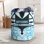 Aotearoa Ngati Kahungunu Laundry Basket New Zealand Traditional Maori Pattern