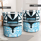 Aotearoa Ngati Kahungunu Laundry Basket New Zealand Traditional Maori Pattern