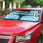 Aotearoa Ngati Kahungunu Auto Sun Shade New Zealand Traditional Maori Pattern