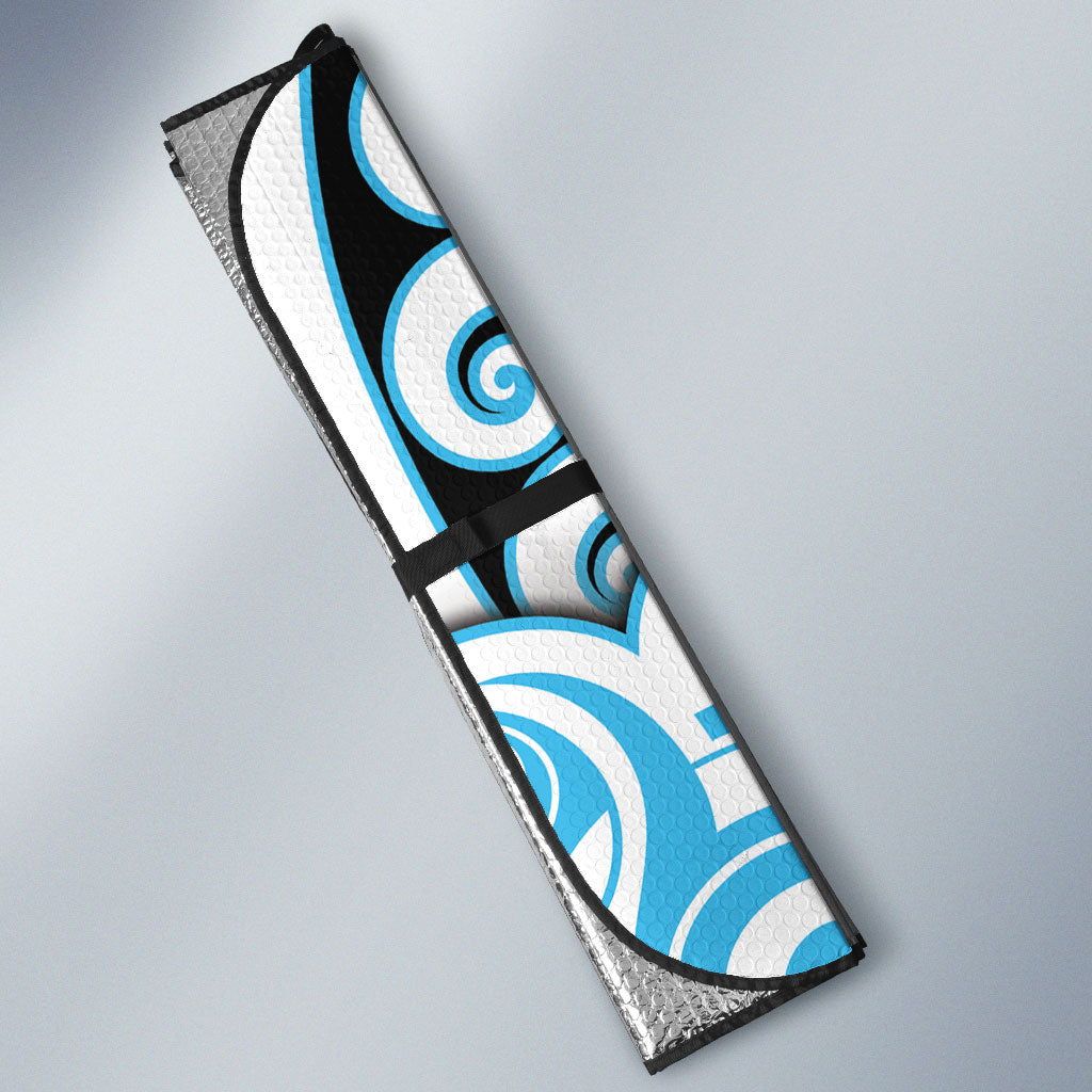 Aotearoa Ngati Kahungunu Auto Sun Shade New Zealand Traditional Maori Pattern