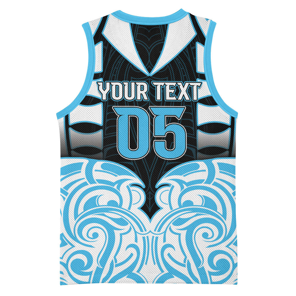 Custom Aotearoa Ngati Kahungunu Basketball Jersey New Zealand Traditional Maori Pattern