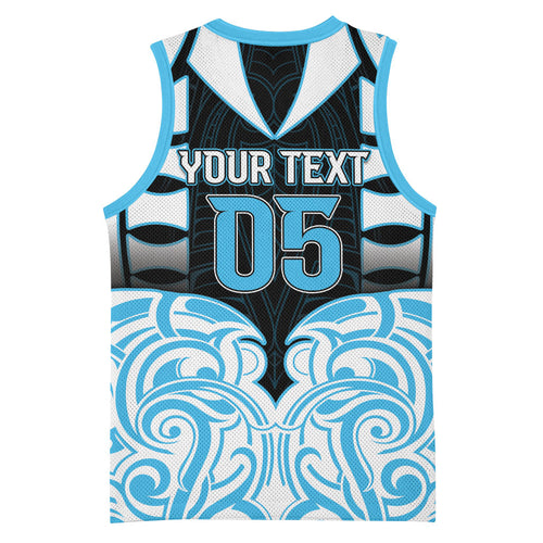 Custom Aotearoa Ngati Kahungunu Basketball Jersey New Zealand Traditional Maori Pattern
