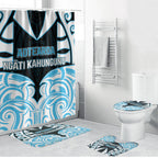 Aotearoa Ngati Kahungunu Bathroom Set New Zealand Traditional Maori Pattern