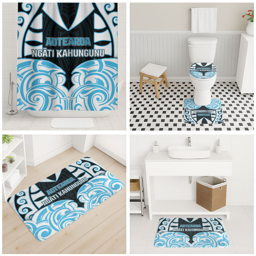 Aotearoa Ngati Kahungunu Bathroom Set New Zealand Traditional Maori Pattern