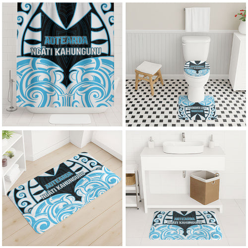 Aotearoa Ngati Kahungunu Bathroom Set New Zealand Traditional Maori Pattern