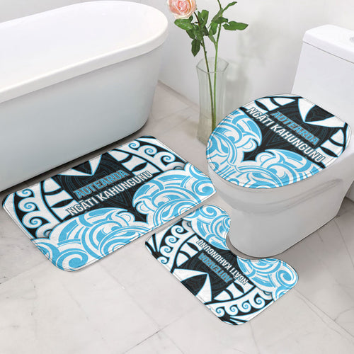 Aotearoa Ngati Kahungunu Bathroom Set New Zealand Traditional Maori Pattern