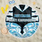 Aotearoa Ngati Kahungunu Beach Blanket New Zealand Traditional Maori Pattern