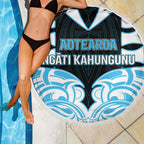 Aotearoa Ngati Kahungunu Beach Blanket New Zealand Traditional Maori Pattern