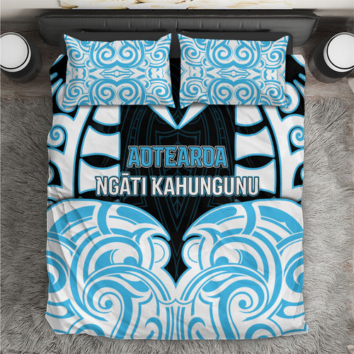 Aotearoa Ngati Kahungunu Bedding Set New Zealand Traditional Maori Pattern