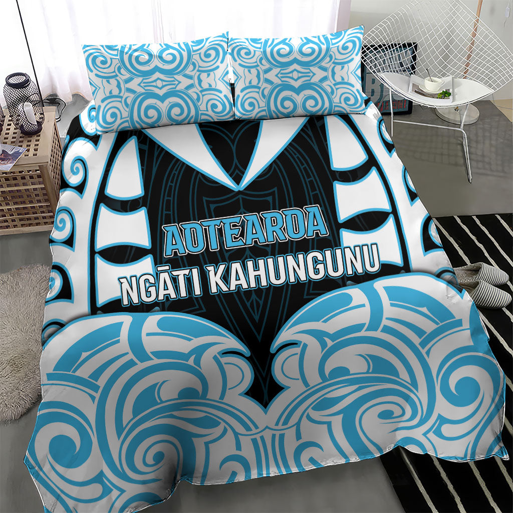 Aotearoa Ngati Kahungunu Bedding Set New Zealand Traditional Maori Pattern