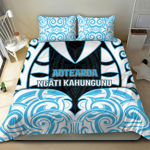 Aotearoa Ngati Kahungunu Bedding Set New Zealand Traditional Maori Pattern