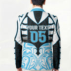 Custom Aotearoa Ngati Kahungunu Blazer New Zealand Traditional Maori Pattern