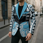Custom Aotearoa Ngati Kahungunu Blazer New Zealand Traditional Maori Pattern