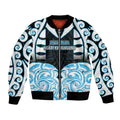 Custom Aotearoa Ngati Kahungunu Bomber Jacket New Zealand Traditional Maori Pattern