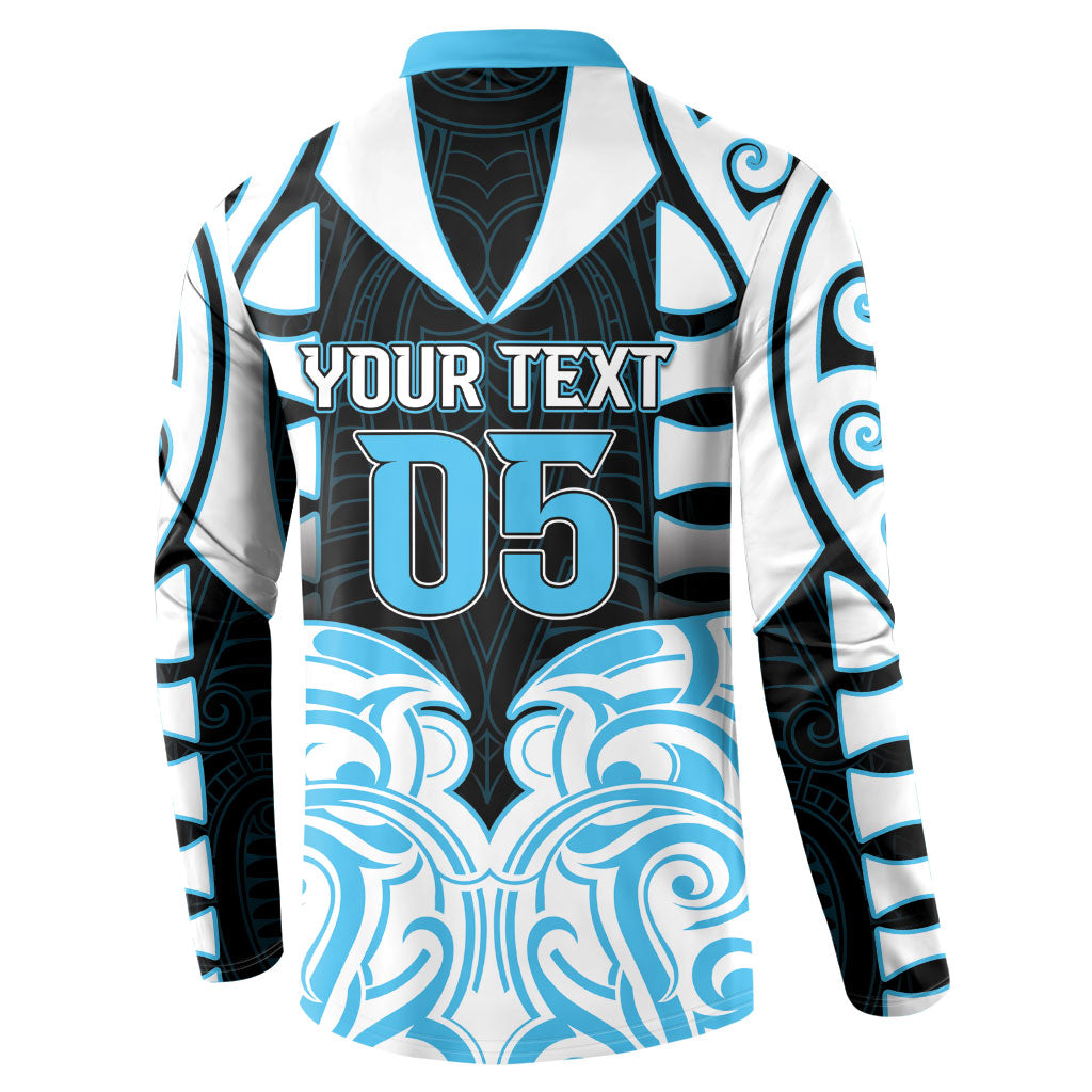 Custom Aotearoa Ngati Kahungunu Button Sweatshirt New Zealand Traditional Maori Pattern