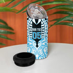 Custom Aotearoa Ngati Kahungunu 4 in 1 Can Cooler Tumbler New Zealand Traditional Maori Pattern