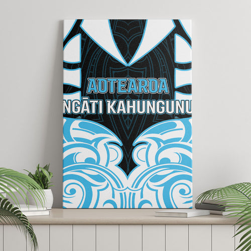 Aotearoa Ngati Kahungunu Canvas Wall Art New Zealand Traditional Maori Pattern