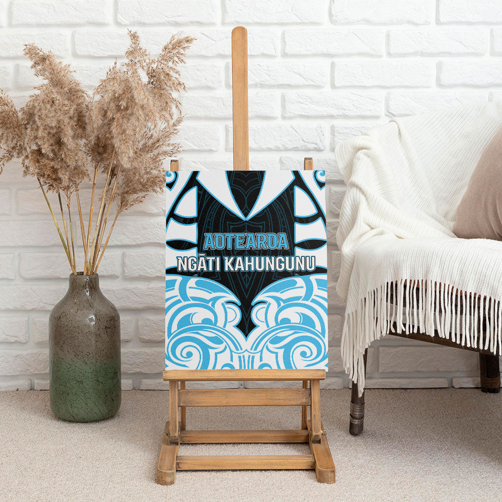 Aotearoa Ngati Kahungunu Canvas Wall Art New Zealand Traditional Maori Pattern