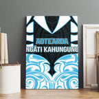 Aotearoa Ngati Kahungunu Canvas Wall Art New Zealand Traditional Maori Pattern