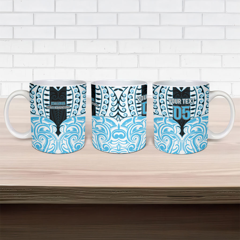 Custom Aotearoa Ngati Kahungunu Ceramic Mug New Zealand Traditional Maori Pattern