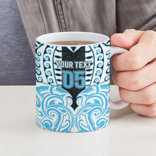 Custom Aotearoa Ngati Kahungunu Ceramic Mug New Zealand Traditional Maori Pattern