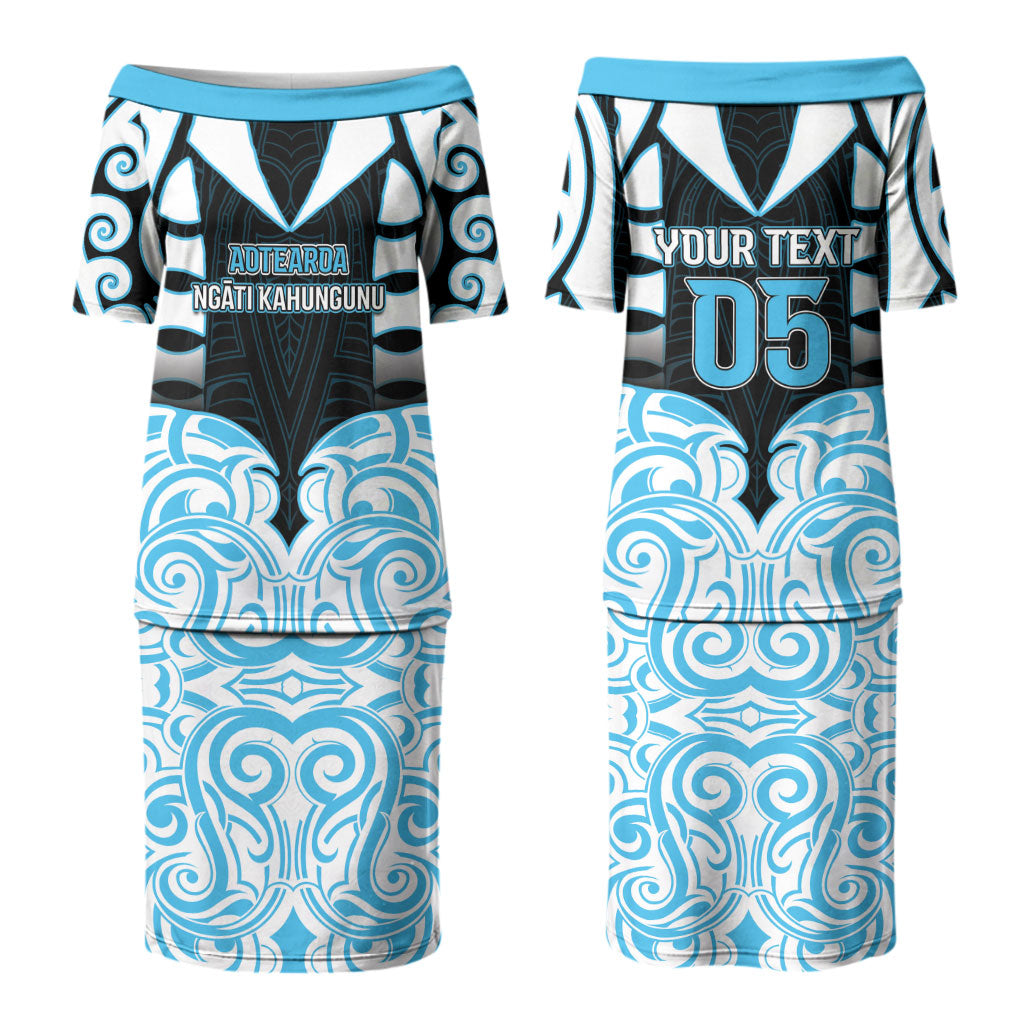 Custom Aotearoa Ngati Kahungunu Couples Matching Puletasi and Hawaiian Shirt New Zealand Traditional Maori Pattern