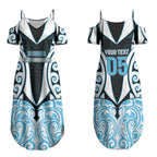Custom Aotearoa Ngati Kahungunu Couples Matching Summer Maxi Dress and Long Sleeve Button Shirt New Zealand Traditional Maori Pattern