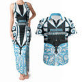Custom Aotearoa Ngati Kahungunu Couples Matching Tank Maxi Dress and Hawaiian Shirt New Zealand Traditional Maori Pattern