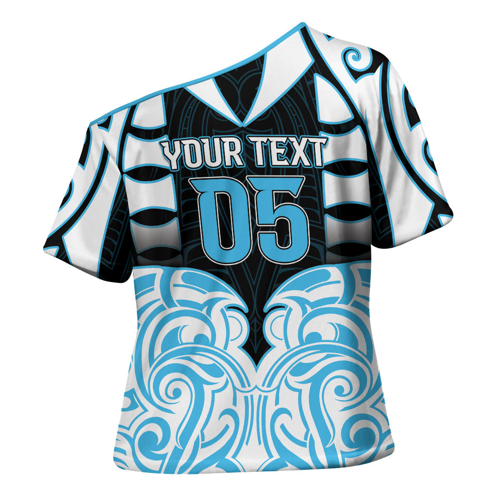 Custom Aotearoa Ngati Kahungunu Cross Shoulder Shirt New Zealand Traditional Maori Pattern