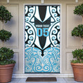 Custom Aotearoa Ngati Kahungunu Door Cover New Zealand Traditional Maori Pattern