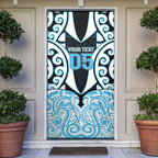 Custom Aotearoa Ngati Kahungunu Door Cover New Zealand Traditional Maori Pattern