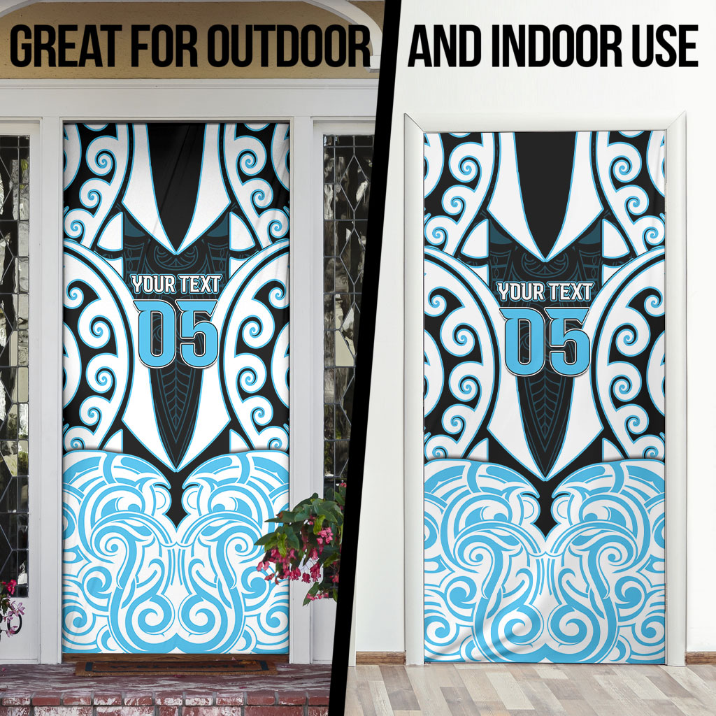 Custom Aotearoa Ngati Kahungunu Door Cover New Zealand Traditional Maori Pattern