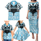 Custom Aotearoa Ngati Kahungunu Family Matching Puletasi and Hawaiian Shirt New Zealand Traditional Maori Pattern