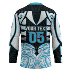 Custom Aotearoa Ngati Kahungunu Hockey Jersey New Zealand Traditional Maori Pattern
