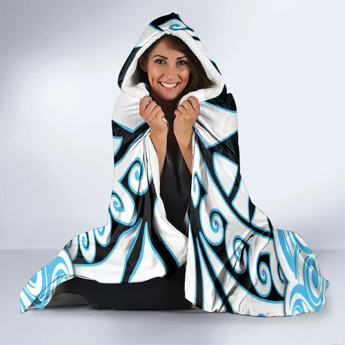 Aotearoa Ngati Kahungunu Hooded Blanket New Zealand Traditional Maori Pattern