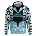 Custom Aotearoa Ngati Kahungunu Hoodie New Zealand Traditional Maori Pattern