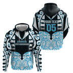 Custom Aotearoa Ngati Kahungunu Hoodie New Zealand Traditional Maori Pattern