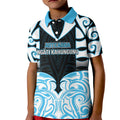 Custom Aotearoa Ngati Kahungunu Kid Polo Shirt New Zealand Traditional Maori Pattern