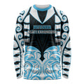 Custom Aotearoa Ngati Kahungunu Long Sleeve Shirt New Zealand Traditional Maori Pattern