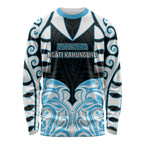 Custom Aotearoa Ngati Kahungunu Long Sleeve Shirt New Zealand Traditional Maori Pattern