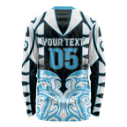 Custom Aotearoa Ngati Kahungunu Long Sleeve Shirt New Zealand Traditional Maori Pattern