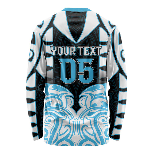 Custom Aotearoa Ngati Kahungunu Long Sleeve Shirt New Zealand Traditional Maori Pattern