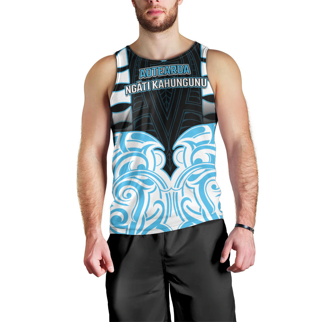 Custom Aotearoa Ngati Kahungunu Men Tank Top New Zealand Traditional Maori Pattern