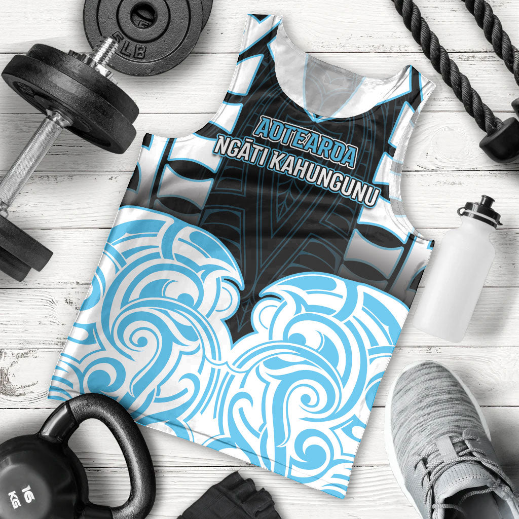 Custom Aotearoa Ngati Kahungunu Men Tank Top New Zealand Traditional Maori Pattern